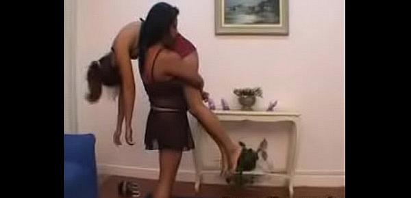  Dragon Films Brazil - Dusky Maid Carried Up And Down The Stairs - Part 2